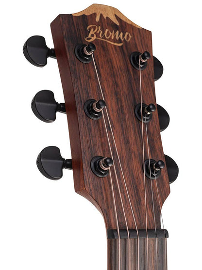 Bromo BAT2MCE auditorium guitar with solid mahogany top