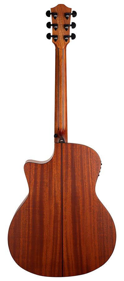 Bromo BAT2MCE auditorium guitar with solid mahogany top