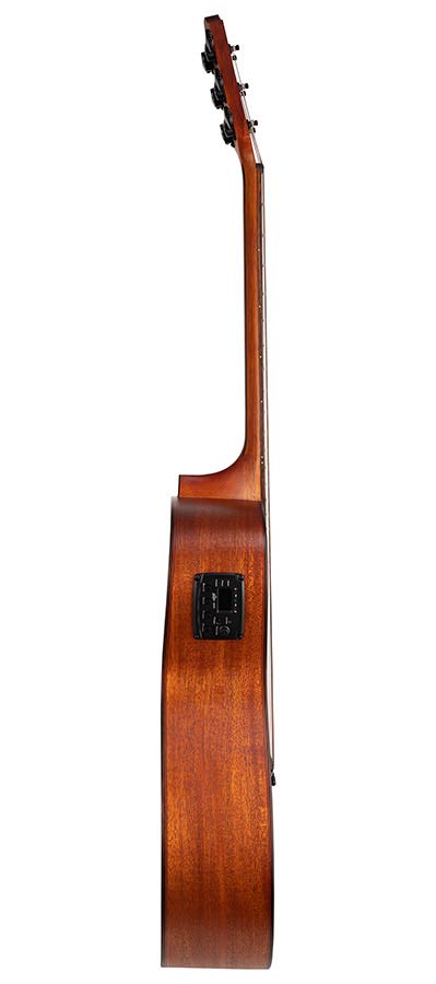 Bromo BAT2MCE auditorium guitar with solid mahogany top
