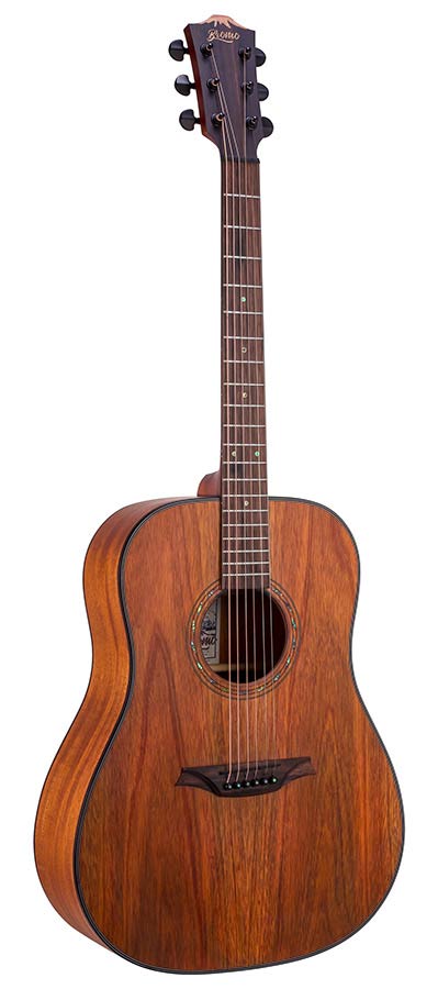 Bromo BAT1M Tahoma Series dreadnought guitar with solid mahogany top