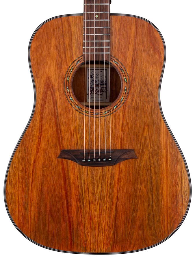 Bromo BAT1M Tahoma Series dreadnought guitar with solid mahogany top