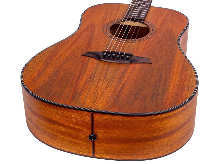 Bromo BAT1M Tahoma Series dreadnought guitar with solid mahogany top