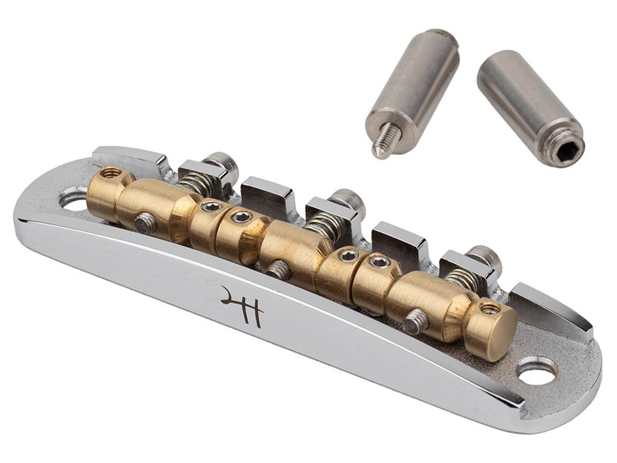 Halon JB-1331-12-A Halon offset guitar bridge, imperial posts