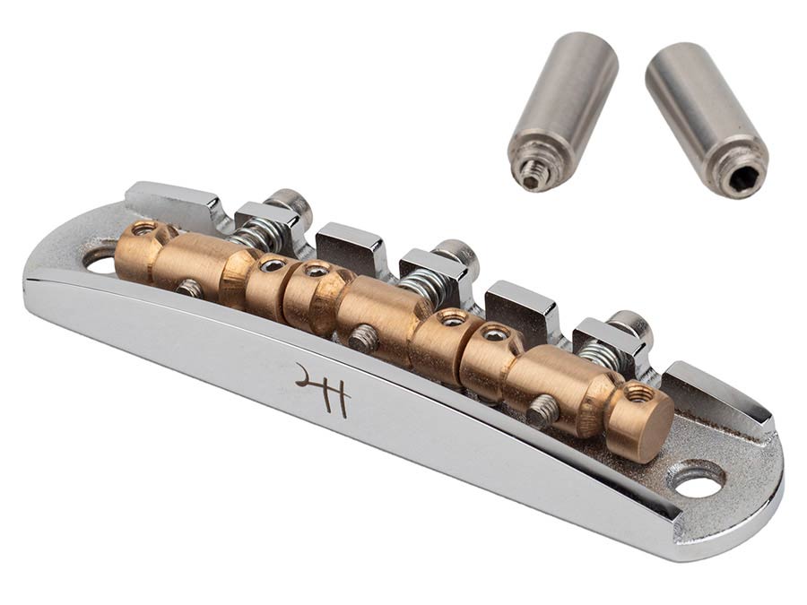 Halon JB-1731-12-A offset guitar bridge, imperial posts – Dirk Witte