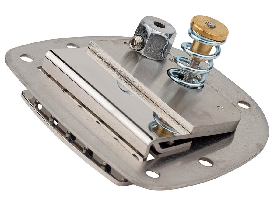Halon JCV-2211-11C offset guitar classic vibrato, full stainless steel