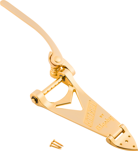 Gretsch Branded Tailpiece, Bigsby B6, String-Thru, Gold
