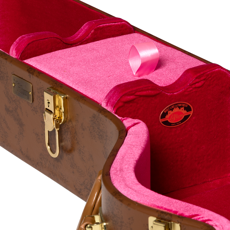 Gibson Lifton Historic Brown/Pink Hardshell Case, SJ-200