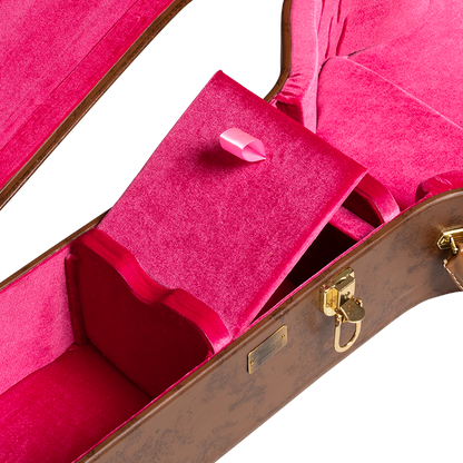 Gibson Lifton Historic Brown/Pink Hardshell Case, SJ-200