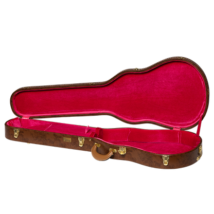 Gibson Lifton Historic "5-Latch" Brown/Pink Hardshell Case, Les Paul