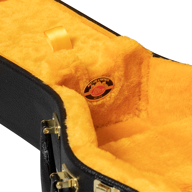 Gibson Lifton Historic Black/Goldenrod Hardshell Case, Les Paul