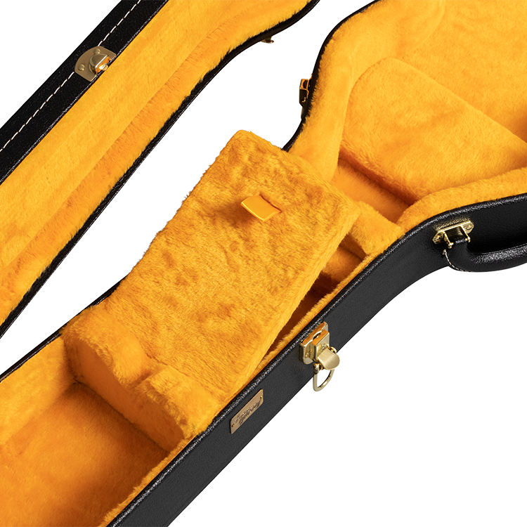 Gibson Lifton Historic Black/Goldenrod Hardshell Case, Les Paul
