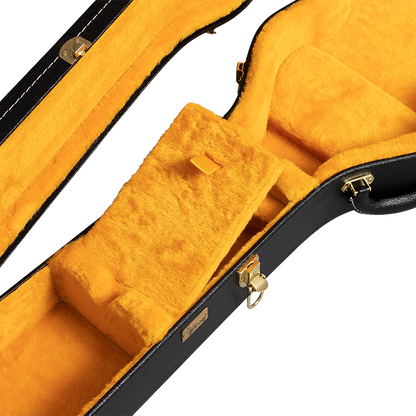 Gibson Lifton Historic Black/Goldenrod Hardshell Case, Les Paul