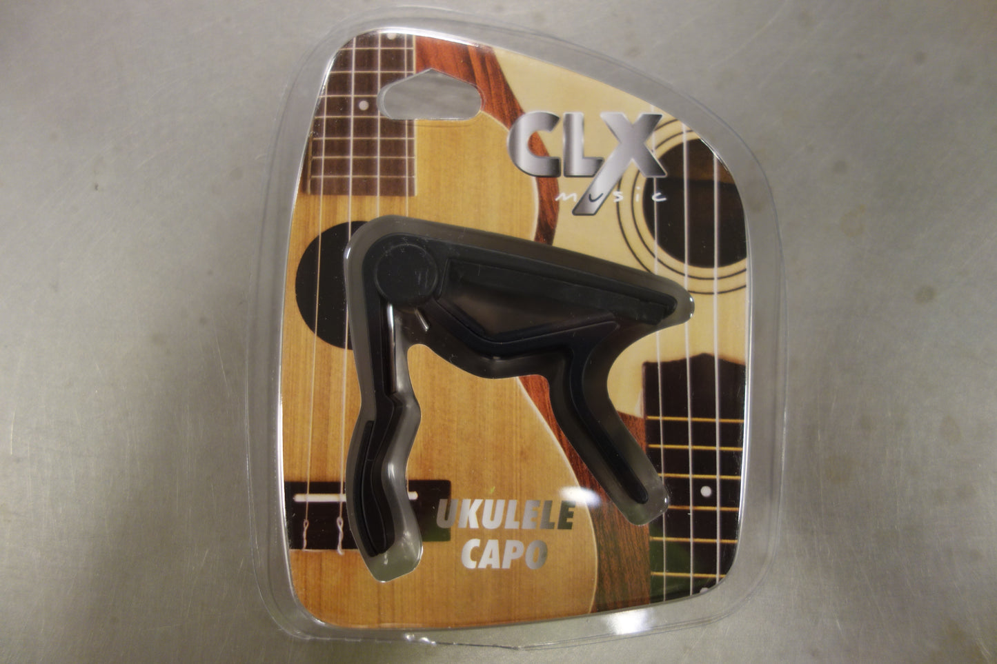 CLX Ukulele Capo Black
