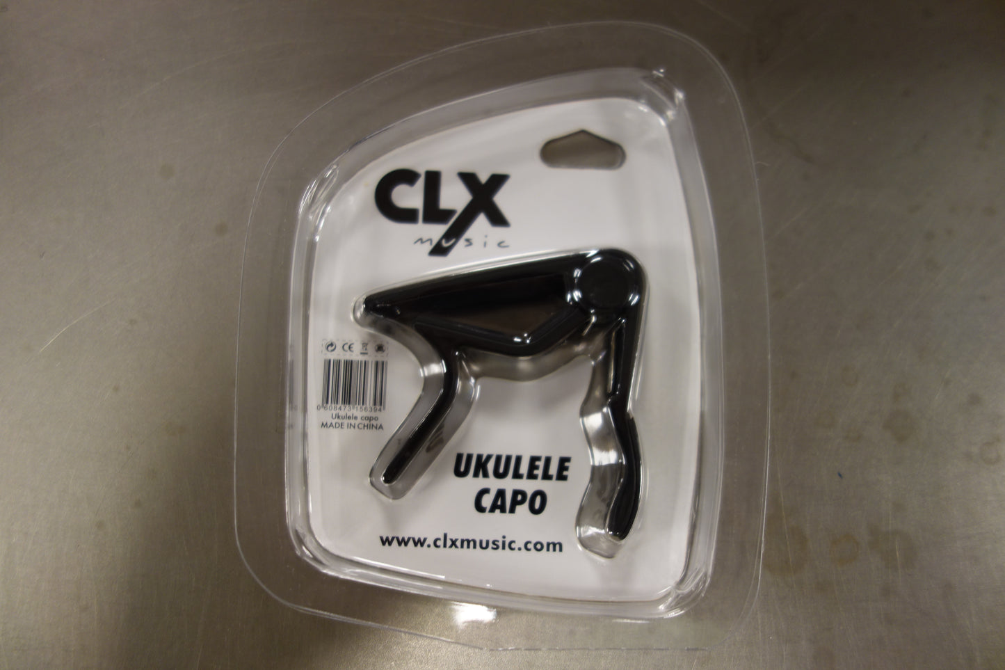 CLX Ukulele Capo Black