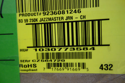 Fender 1959 250K Jazzmaster Journeyman Relic Chocolate 3-Color Sunburst