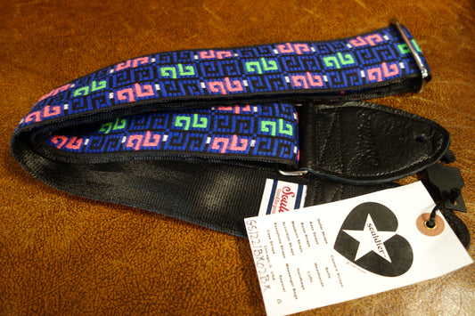 Souldier Guitar Strap LTD Blue Deco GS1221BK02BK
