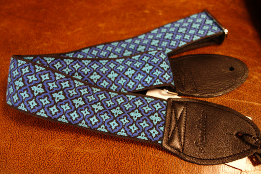 Souldier Guitar Strap LTD Blue Deco GS1342BK02BK