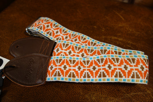 Souldier Guitar Strap LTD Orange/Brown Deco GS1274BR02WB