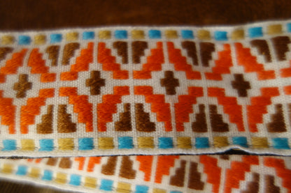 Souldier Guitar Strap LTD Orange/Brown Deco GS1274BR02WB