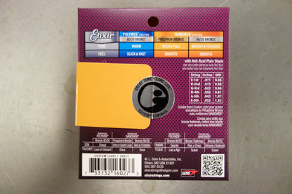 Elixir Acoustic Phosphor Bronze Custom Light 11-15-22-32-42-52