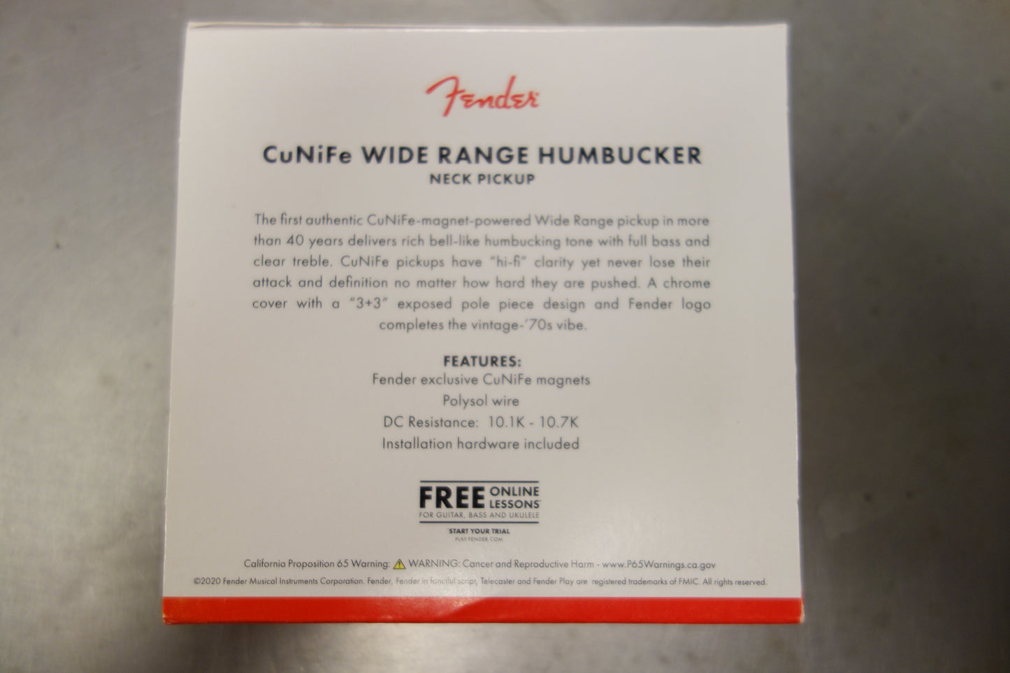 Fender CuNiFe Wide Range Neck Pickup Chrome
