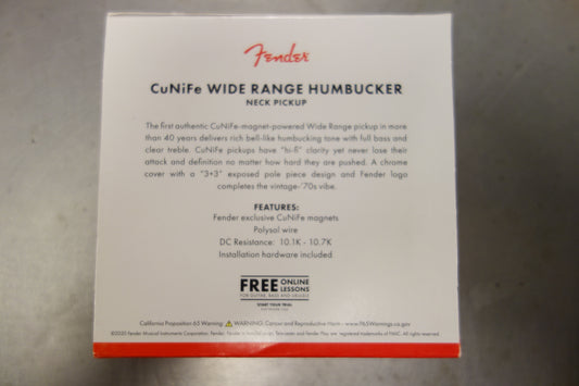 Fender CuNiFe Wide Range Neck Pickup Chrome