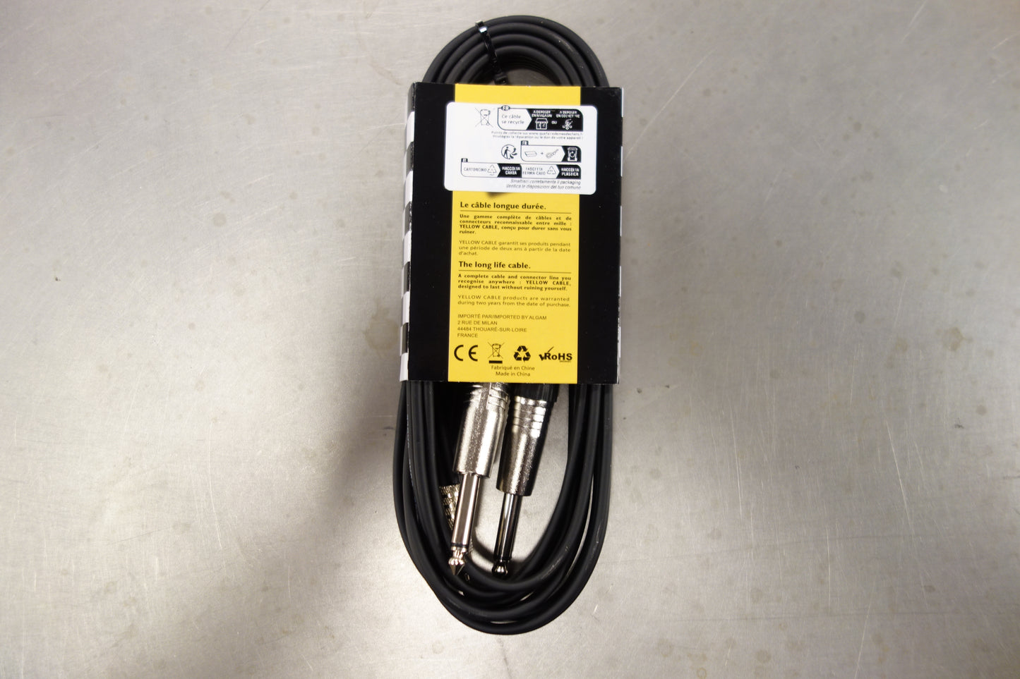 Yellow Cable K07M-3 Mini jack - 2x Jack 6,3mm