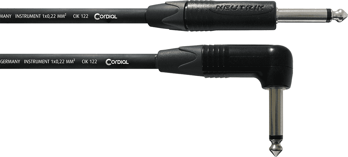 Cordial CPI 3 PR 3 meter Instrument Cable Straight/Angled