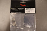 Fender 4-Bolt American Series Bass Neck Plate with "Fender Corona" Stamp (Chrome)