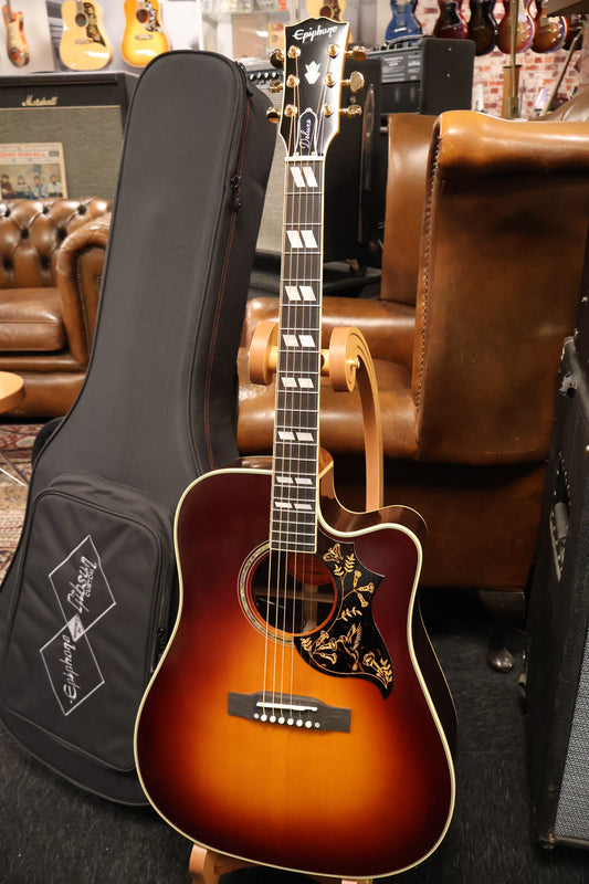 Epiphone Hummingbird Deluxe EC Autumn Burst