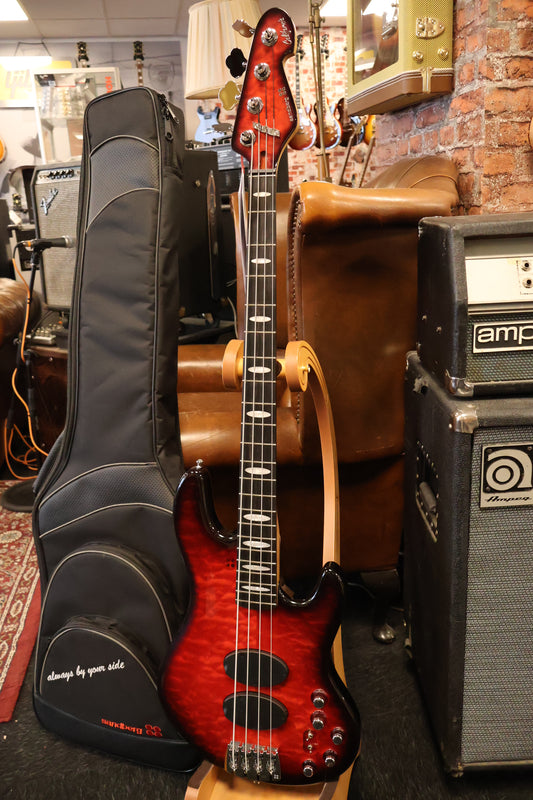 Sandberg California T Supreme 35th Anniversary Redburst Quilted Maple Top