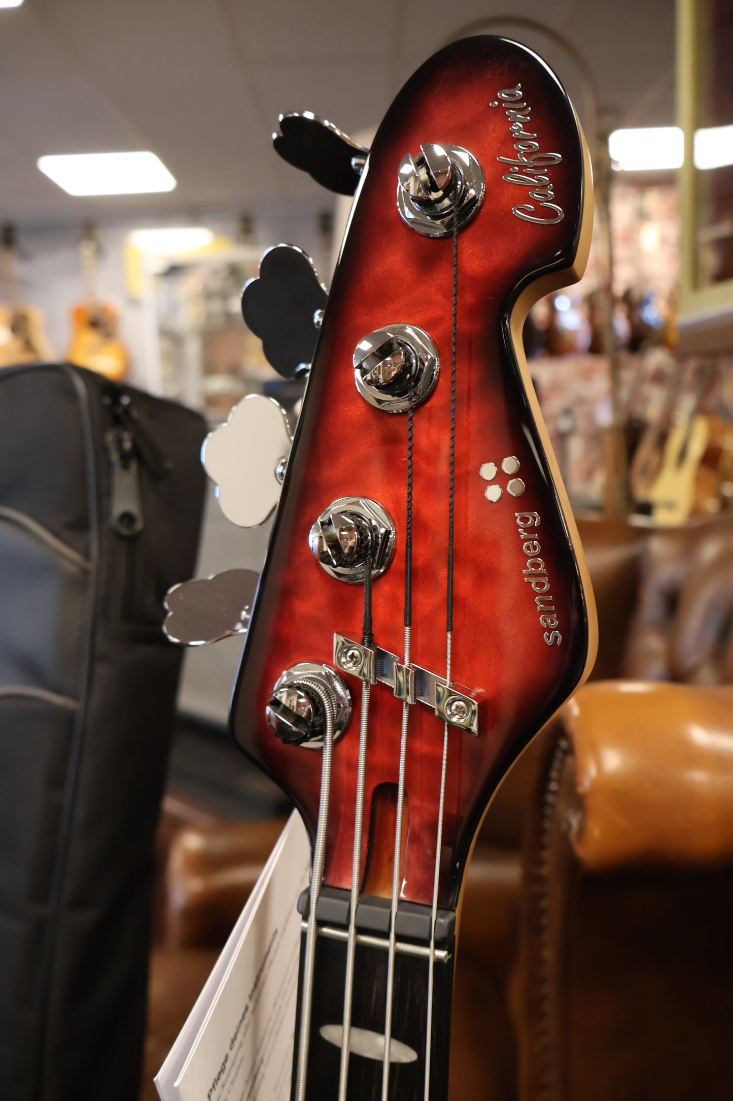 Sandberg California T Supreme 35th Anniversary Redburst Quilted Maple Top
