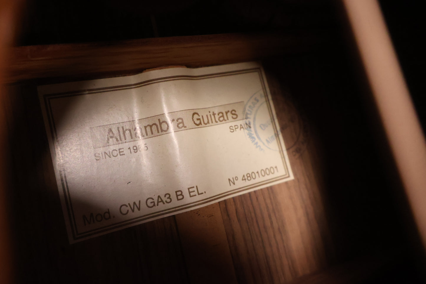 Alhambra CW GA-3 B Steelstring (Used)