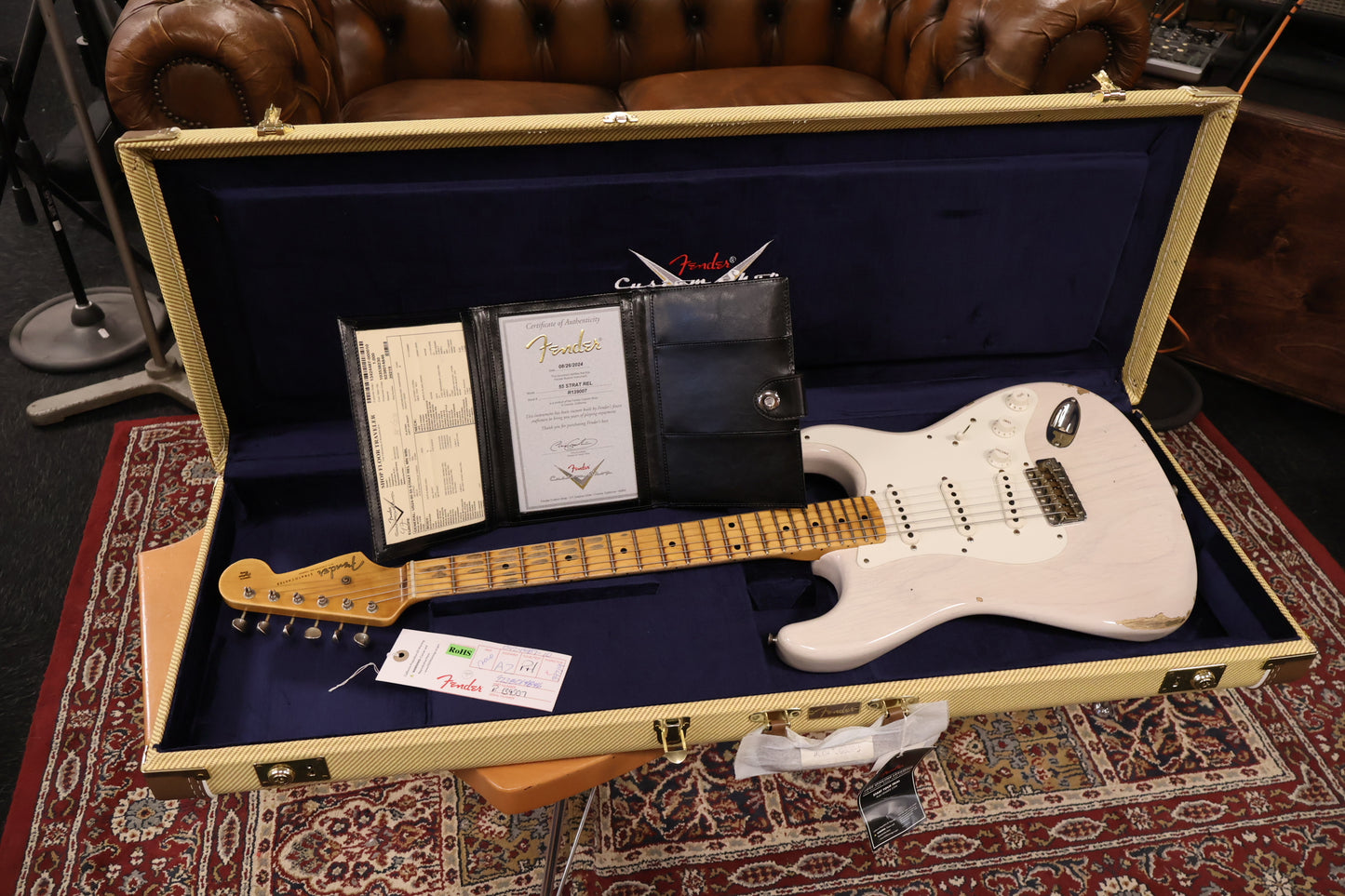 Fender '55 Relic Stratocaster White Blond 2024