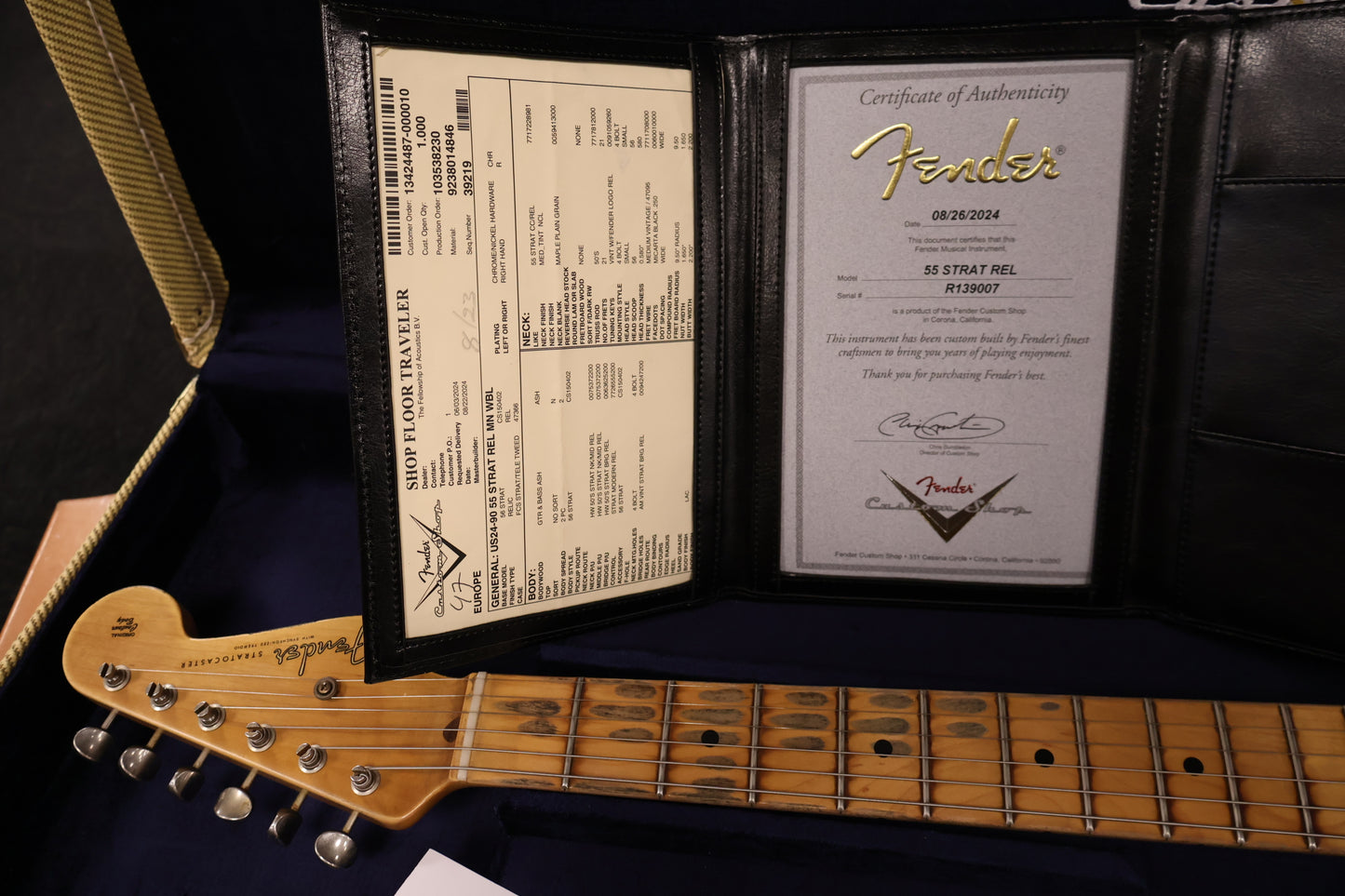 Fender '55 Relic Stratocaster White Blond 2024