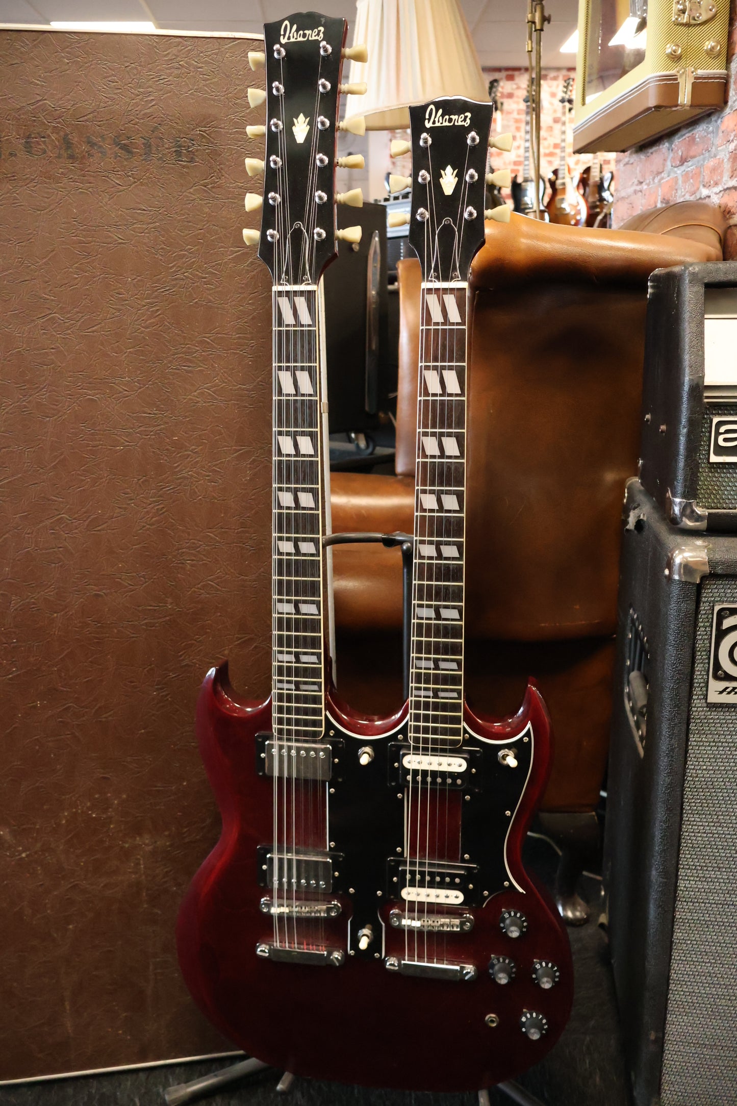 Ibanez 2402 Double Double Neck 6/12 Electric Guitar 1975