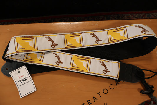 Fender Monogrammed Strap White/Brown/Yellow 2"