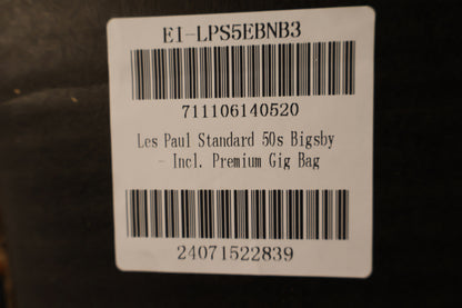 Epiphone Les Paul Standard 50s Bigsby (Incl. Premium Gig Bag)