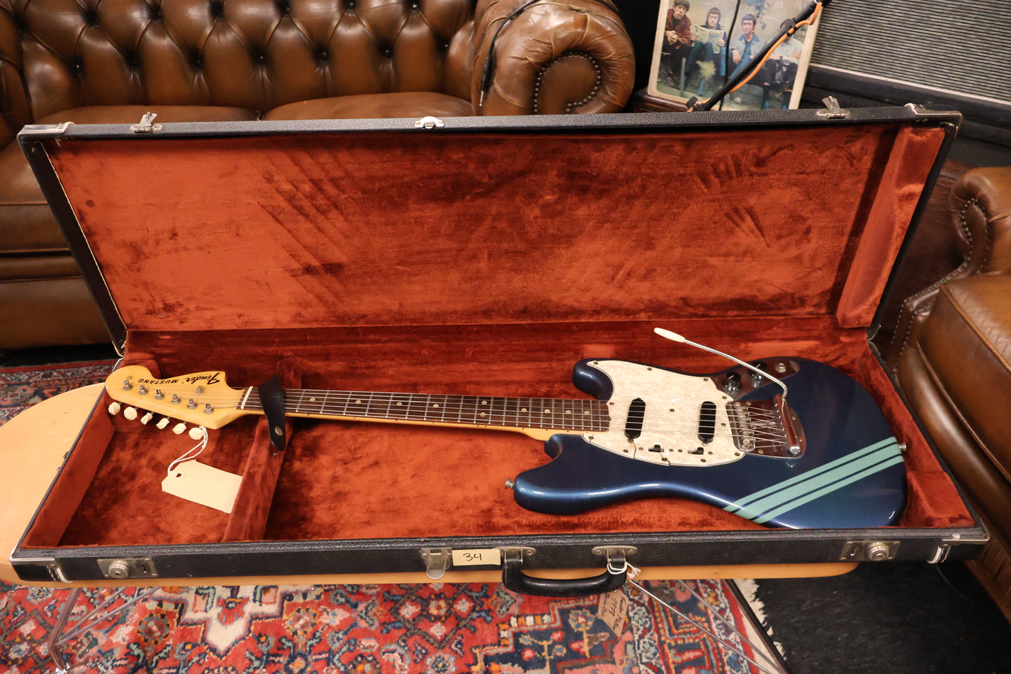 Fender 1973 Competition Mustang Blue OHSC