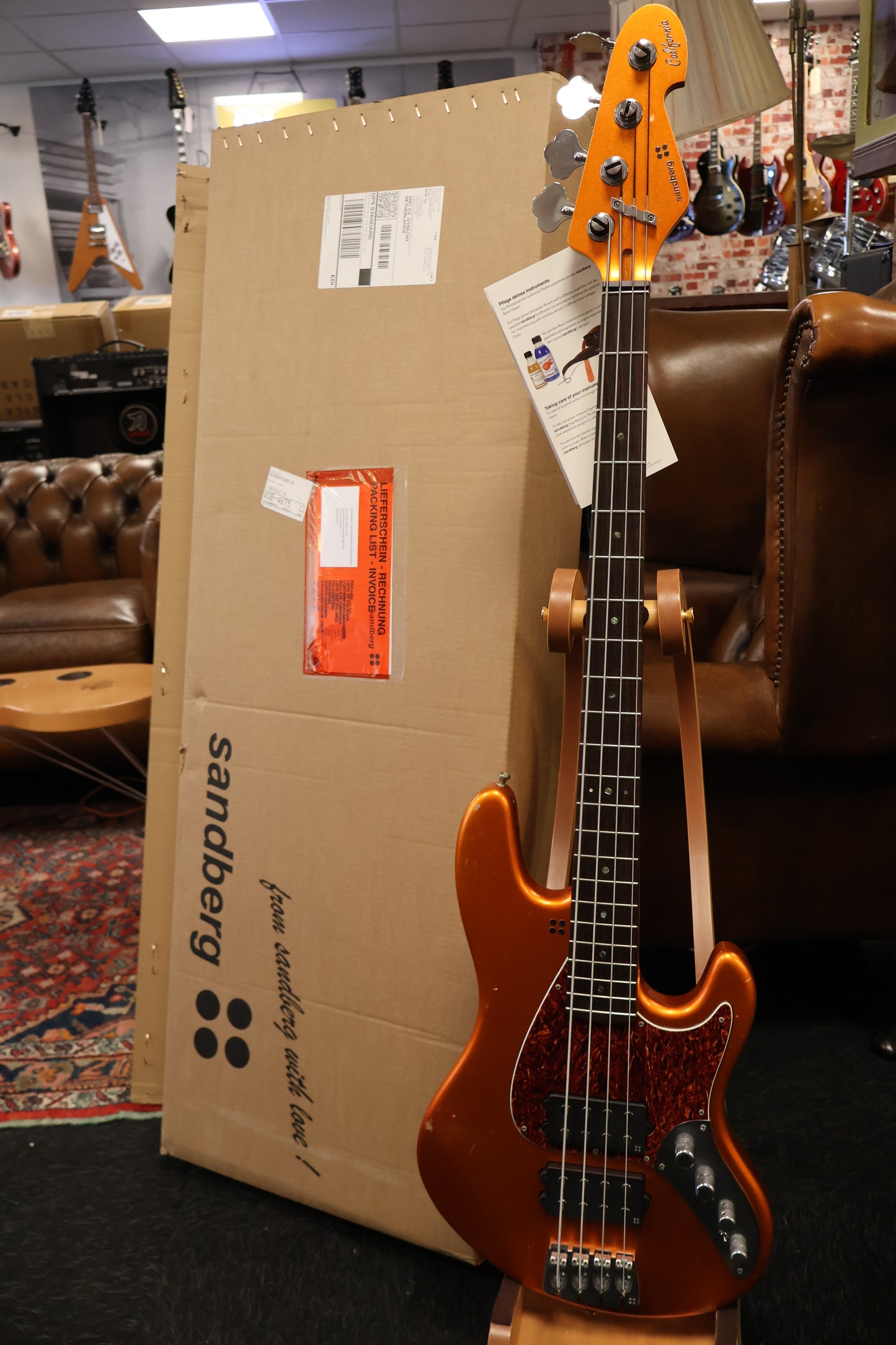 Sandberg California T Soft Aged Orange Metallic Power Pickups