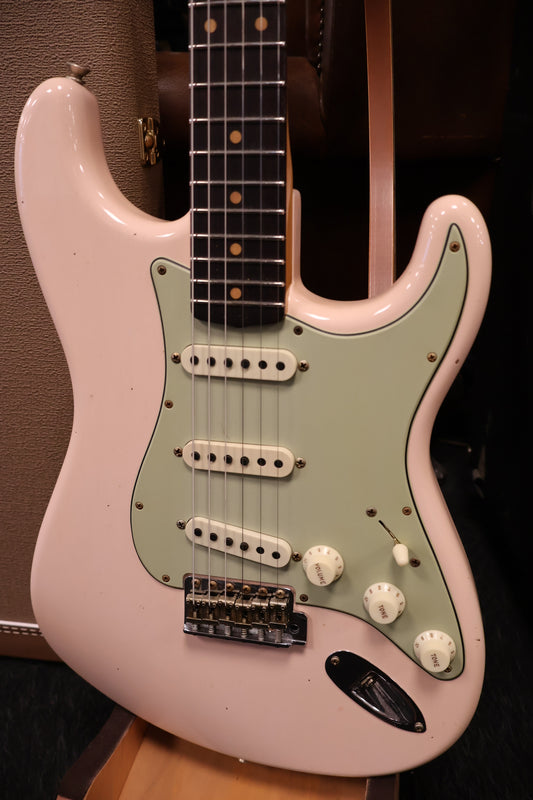 Fender CS 1959 Stratocaster Journeyman Relic - Super Faded Aged Shell Pink (Used)