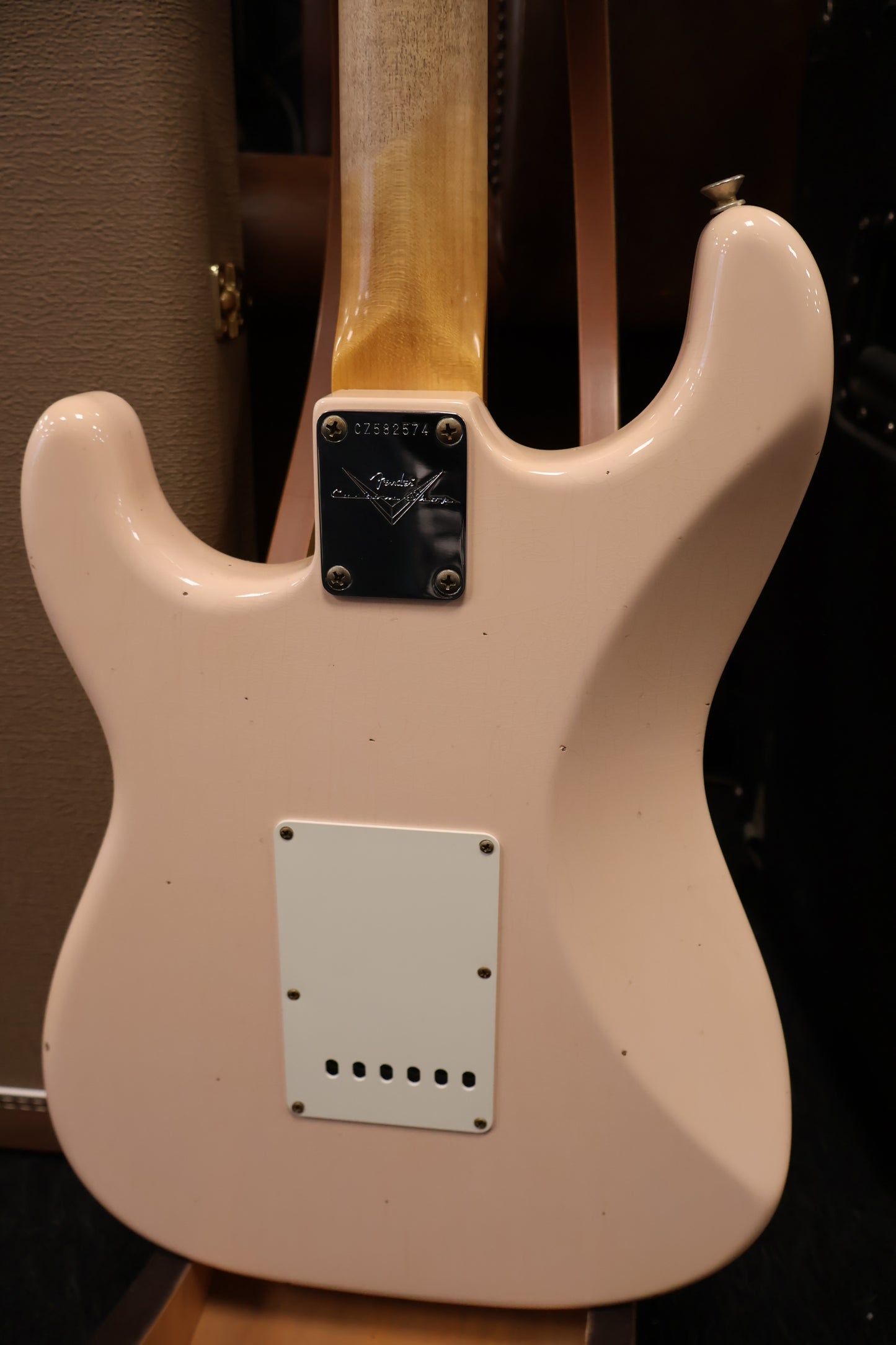 Fender CS 1959 Stratocaster Journeyman Relic - Super Faded Aged Shell Pink (Used)