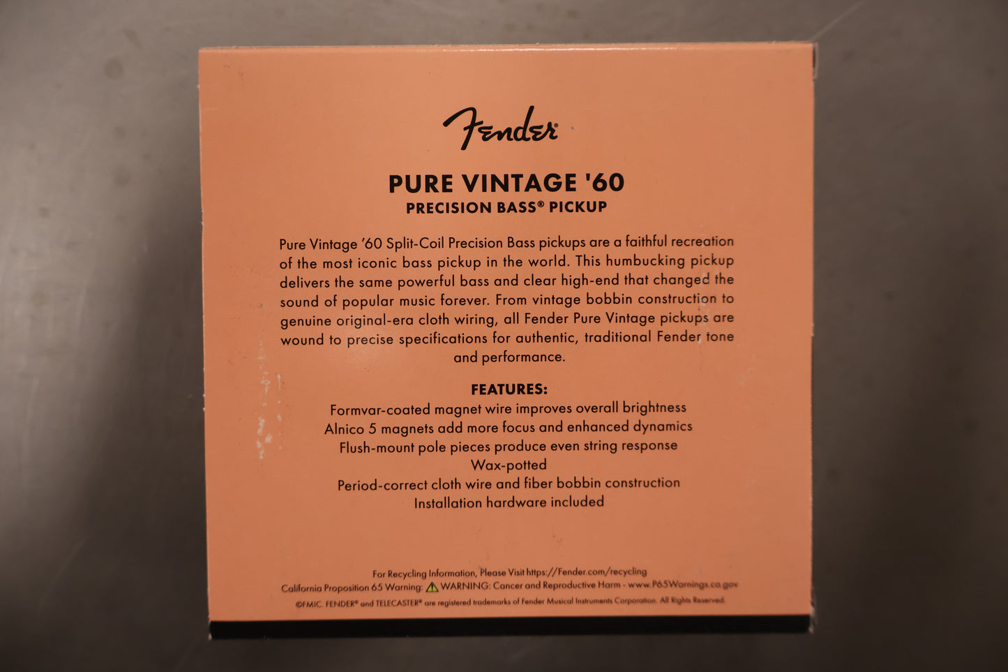 Fender Pure Vintage '60 Precision Bass Pickup Set