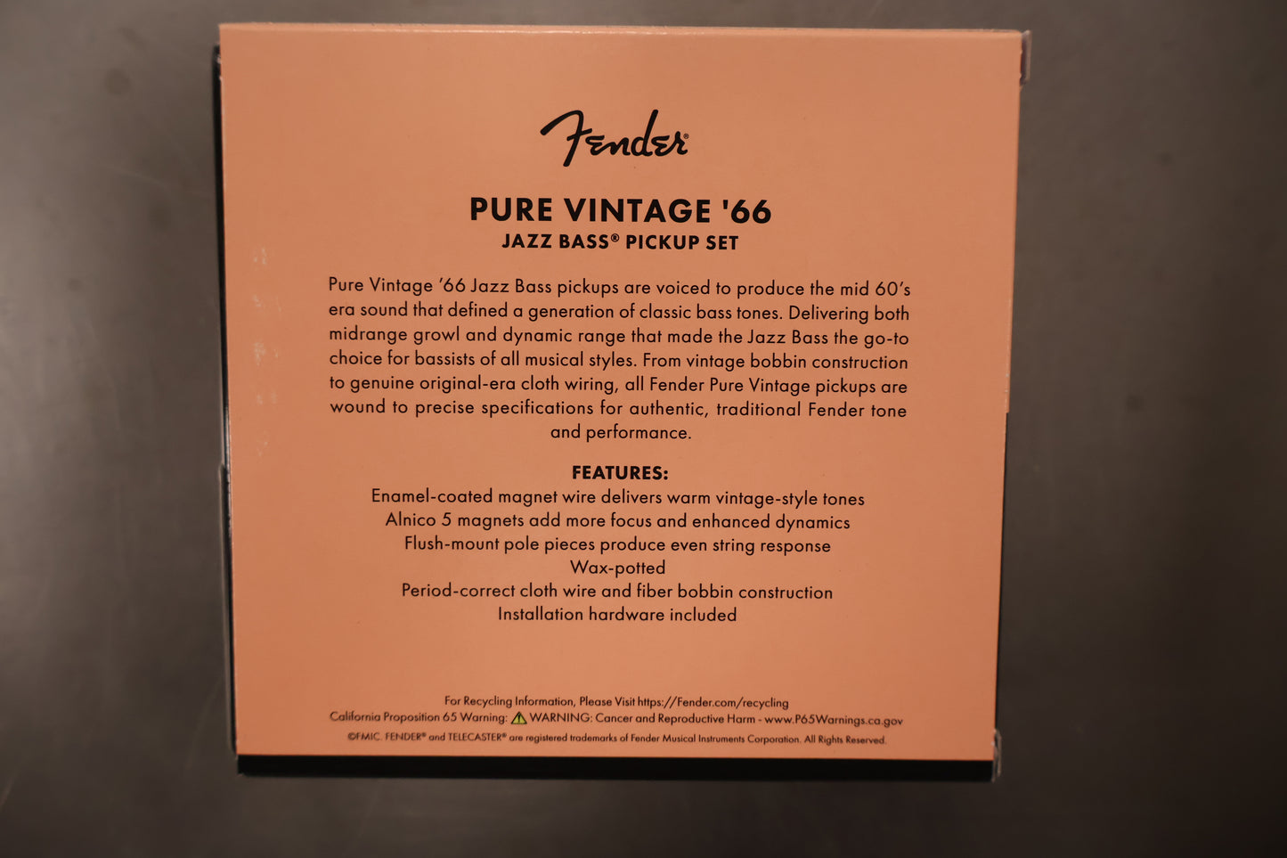 Fender Pure Vintage '66 Jazz Bass Pickup Set