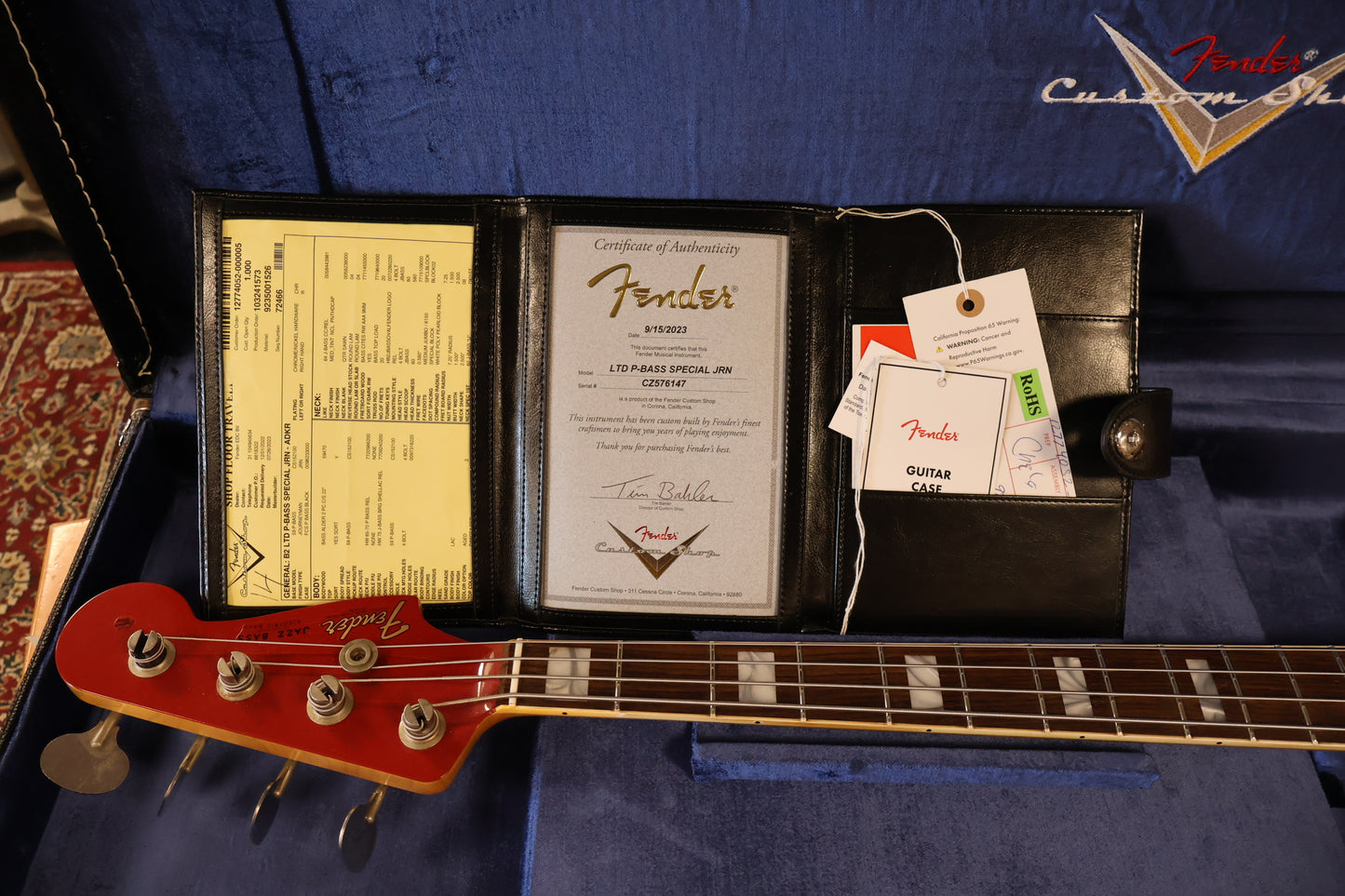 Fender 2023 LTD P BASS Special Journeyman Relic - Aged Dakota Red