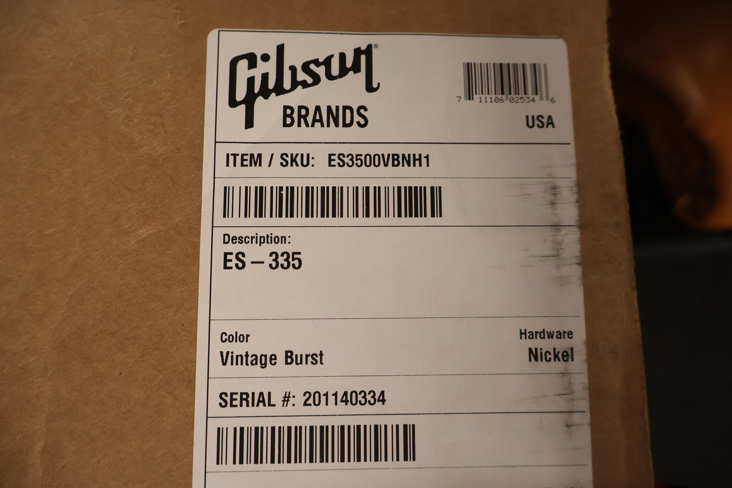 Gibson ES-335 Vintage Burst