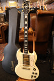 Gibson Custom Shop '61 SG Reissue 3-pickup Les Paul Custom Aged White (USED)