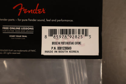 Fender Mustang Fully-Adjustable Guitar Bridge, Chrome