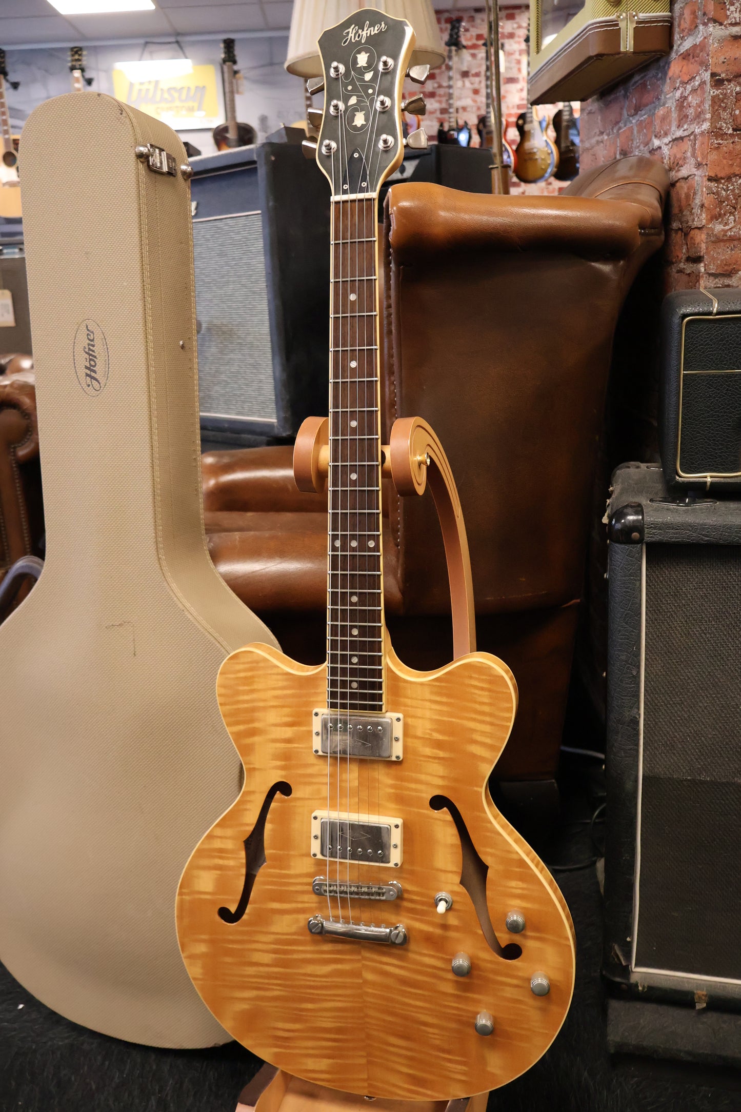 Hofner 2006 Verythin Flametop made in Germany (USED)