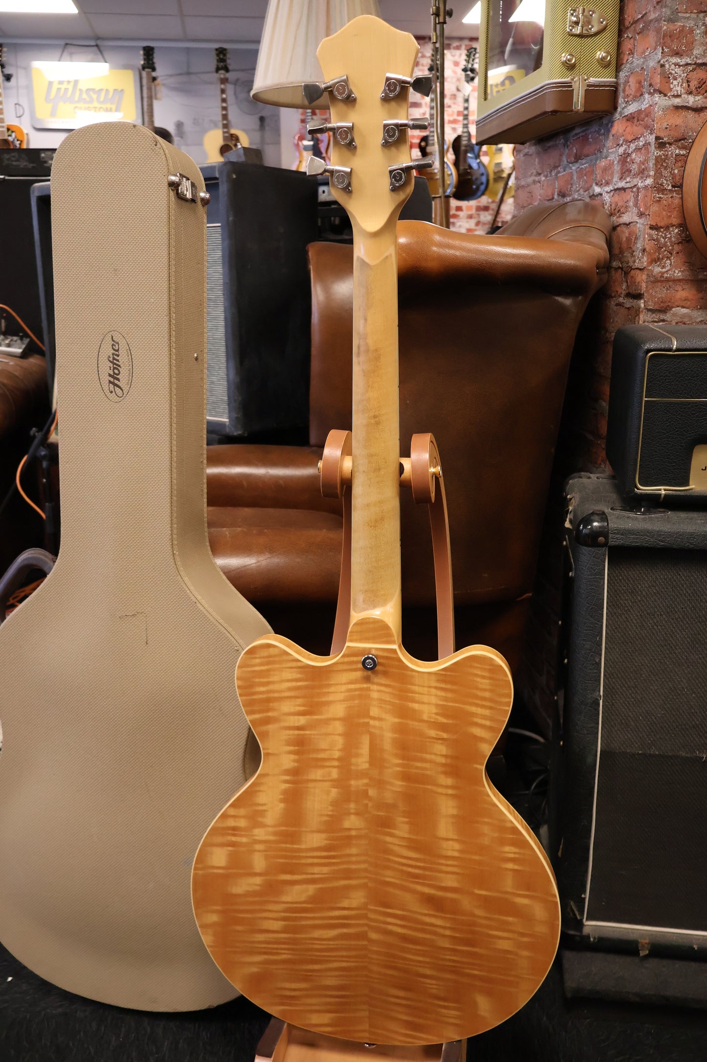 Hofner 2006 Verythin Flametop made in Germany (USED)